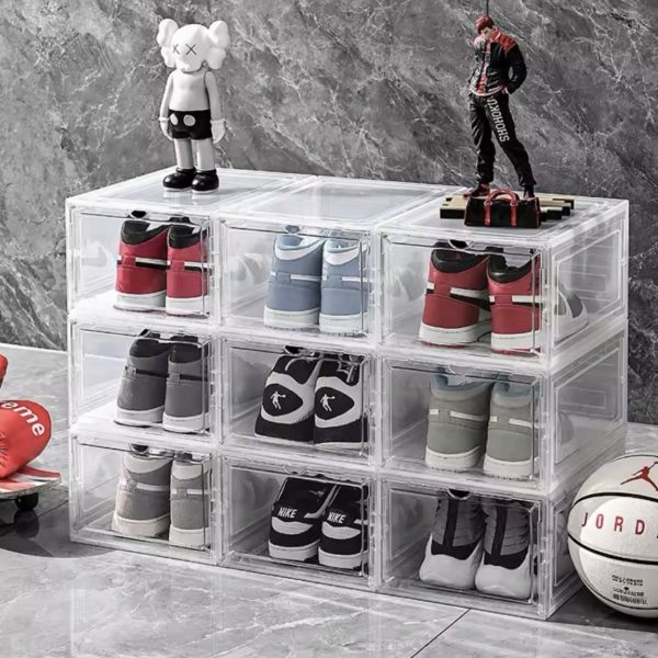 Alternative view of Clear Magnetic Shoe Storage Box