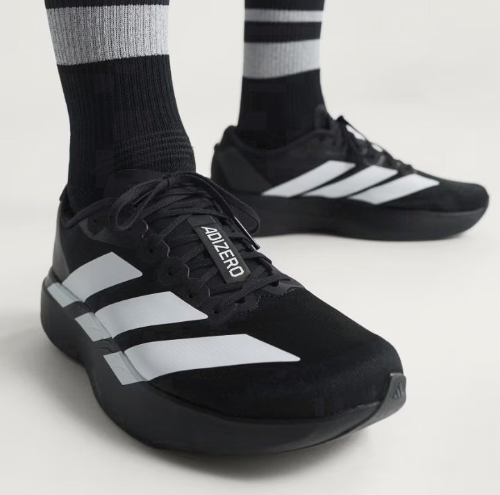 Adizero Evo SL Running Shoes - Black/White - Image 9