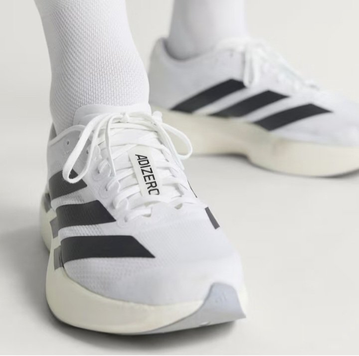 Adizero Evo SL Running Shoes - White/Black - Image 6