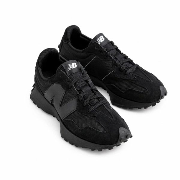 Alternative view of New Balance 327 "Triple Black"