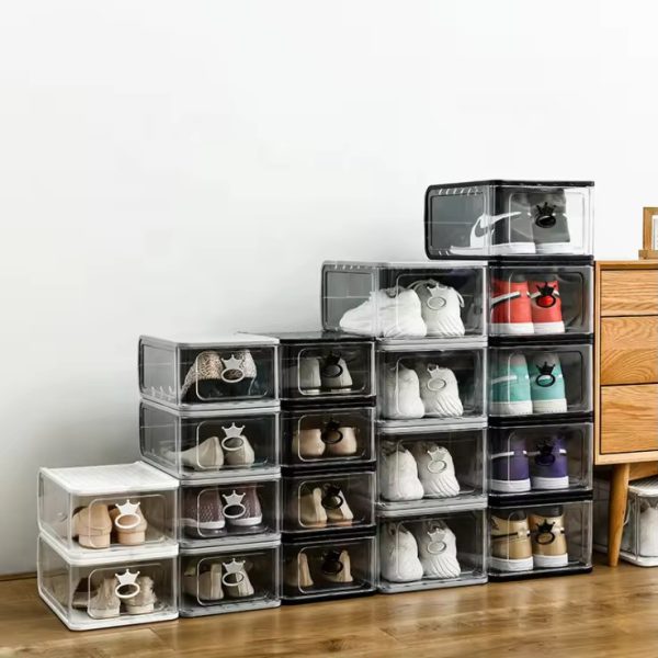 Black Magnetic Shoe Storage Box