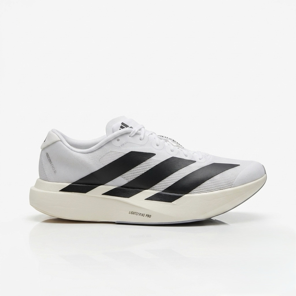 Adizero Evo SL Running Shoes - White/Black - Image 2