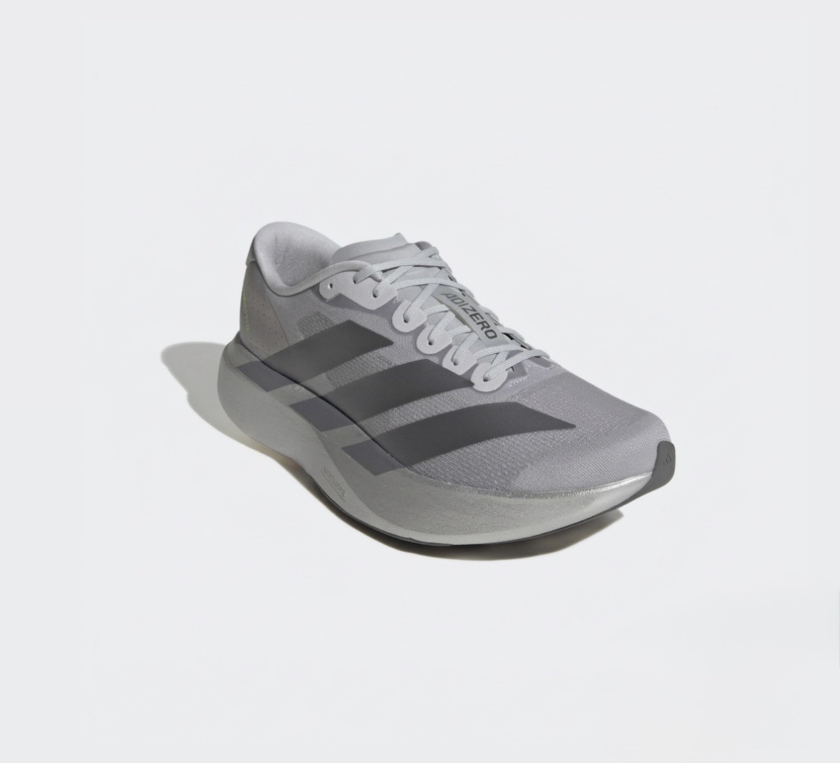 Adizero Evo SL Running Shoes - Silver Mettalic/Iron Metallic/ Halo Silver - Image 3