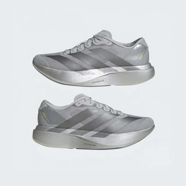 Alternative view of Adizero Evo SL Running Shoes - Silver Mettalic/Iron Metallic/ Halo Silver