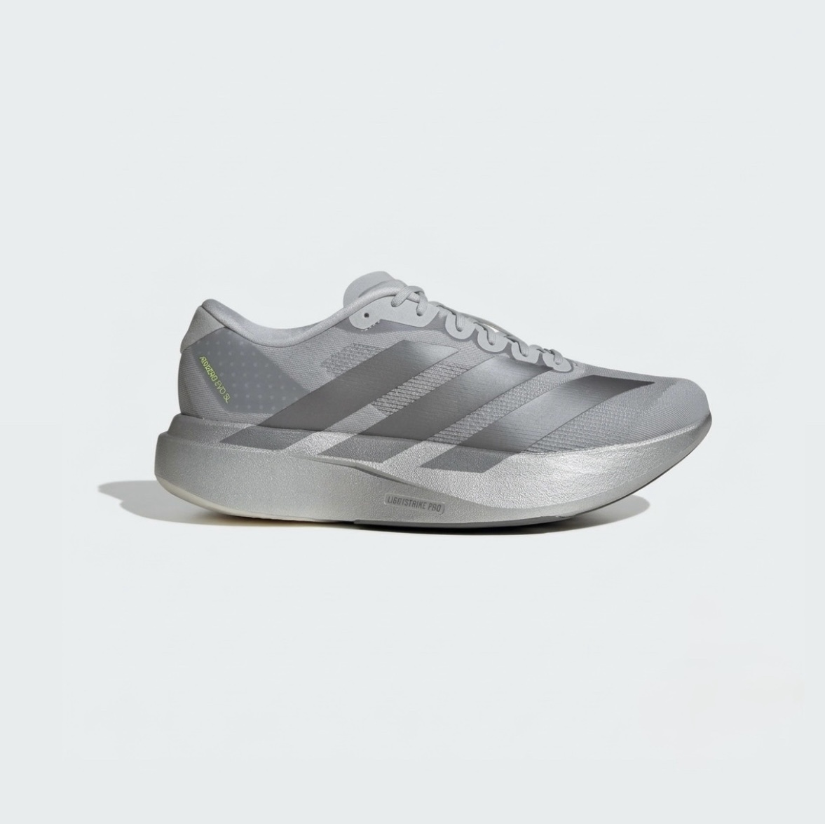 Adizero Evo SL Running Shoes - Silver Mettalic/Iron Metallic/ Halo Silver
