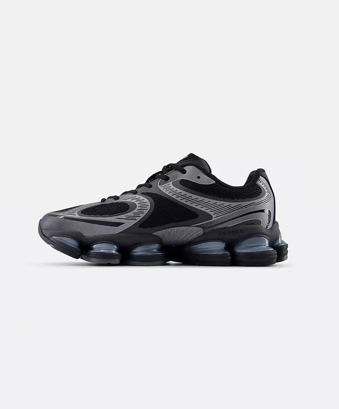 New Balance Abzorb U2000 Black/Dark Silver Metallic - Image 3
