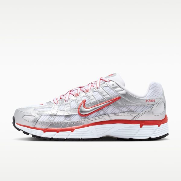 P-6000 Metallic Silver/Gym Red