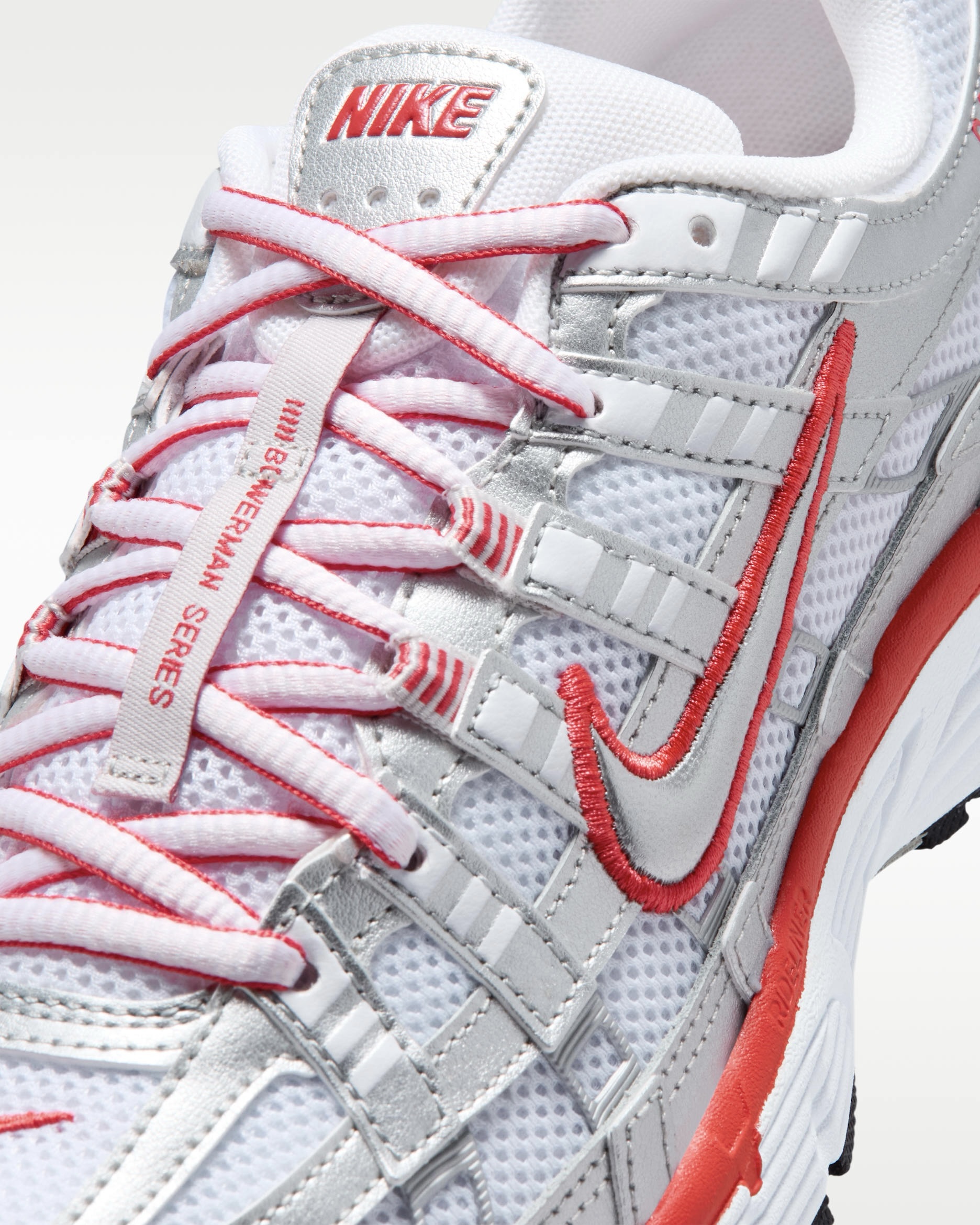 P-6000 Metallic Silver/Gym Red - Image 7