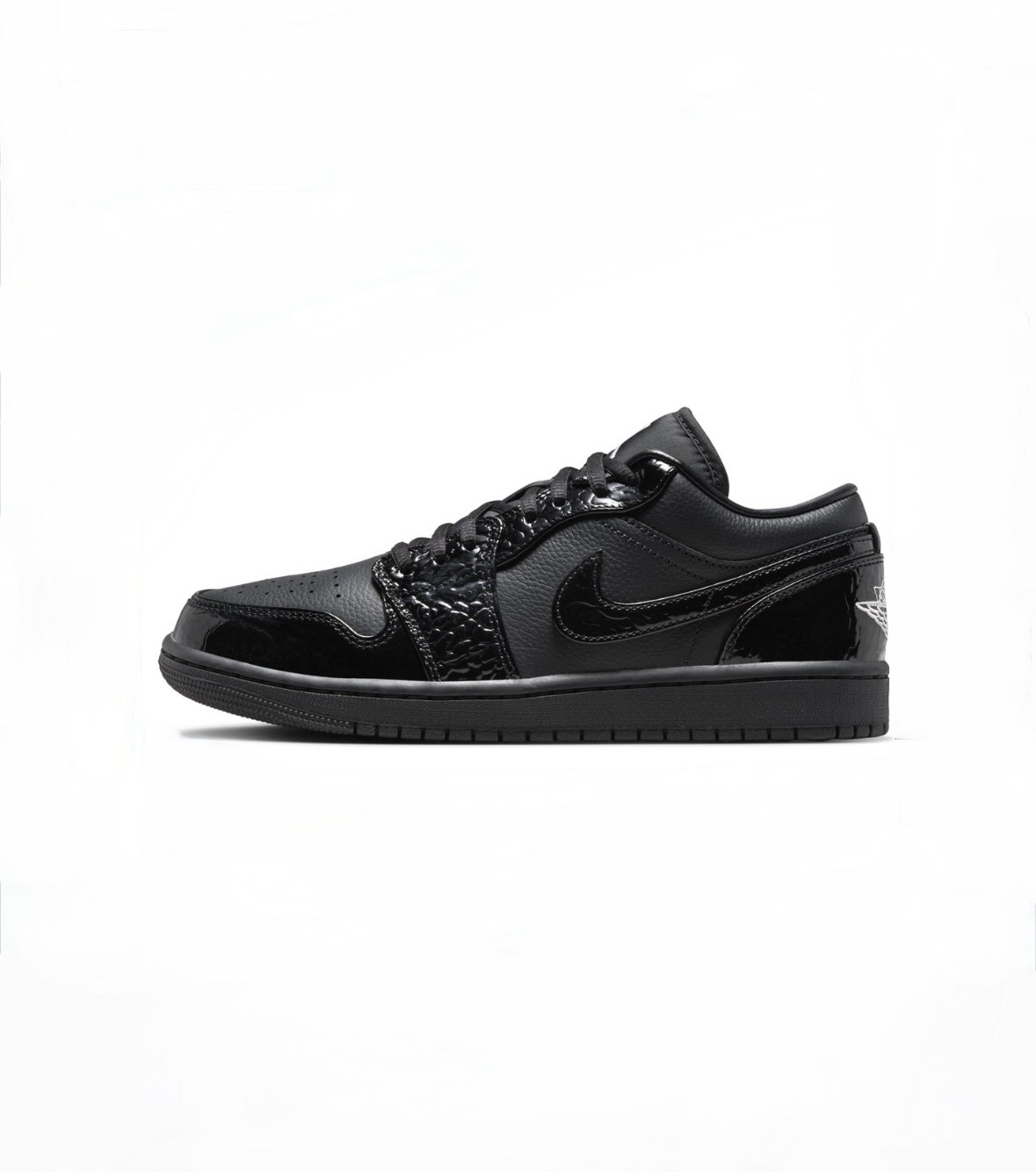 Air J1 Low SE “Black Patent Elephant”