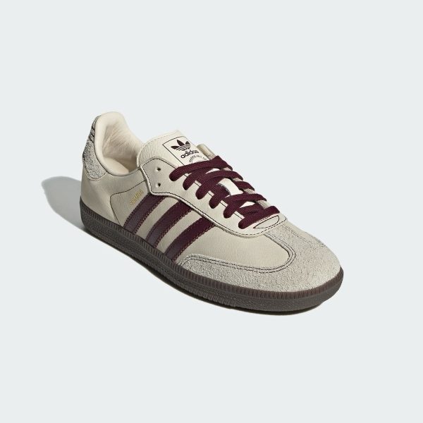 Alternative view of Samba OG “Wonder White/Maroon”
