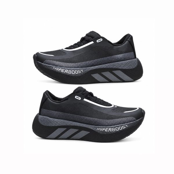 Alternative view of Hyperboost Edge Running Shoes - Core Black/Carbon