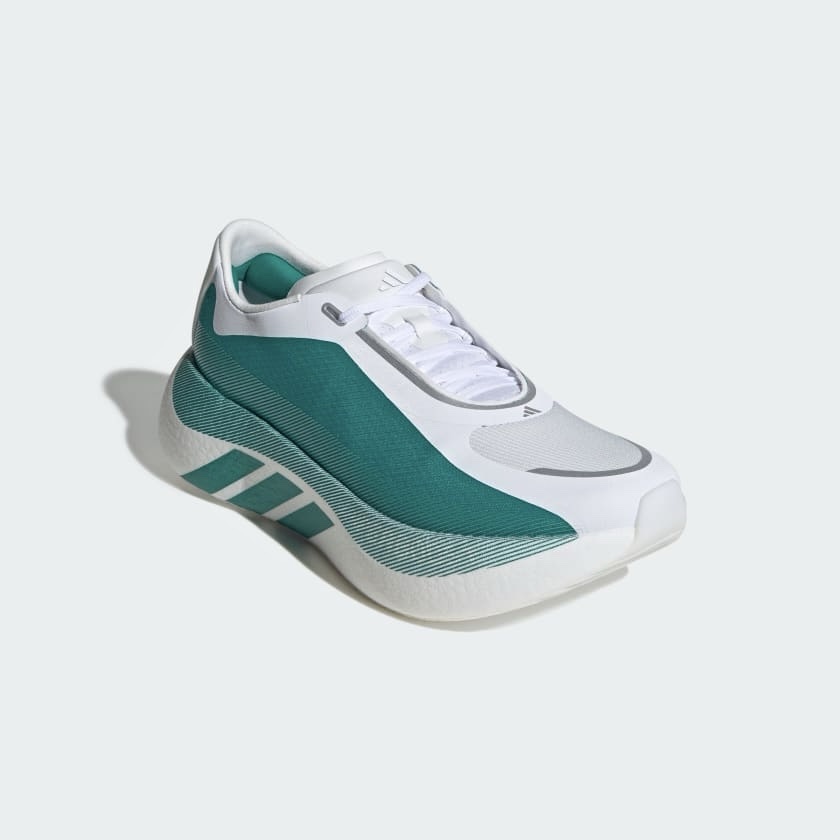 Hyperboost Edge Running Shoes - Cloud White/Equipment Green/Zero Metallic - Image 3