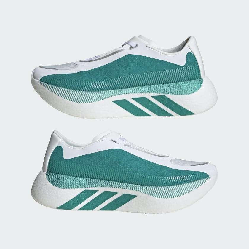Hyperboost Edge Running Shoes - Cloud White/Equipment Green/Zero Metallic - Image 5